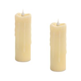 Simplux Votive w/Moving Flame (Set of 2) 2"Dx6"H