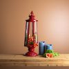 Lantern 8"Dx24"H Metal/Glass