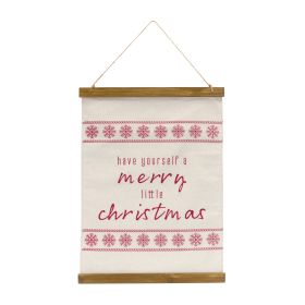 Merry Christmas Banner 14.75"L x 20"H Polyester