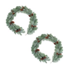 Pine Garland (Set of 2) 5'L Plastic