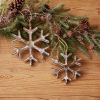 Snowflake Ornament (Set of 12) 7"H, 9.25"H MDF