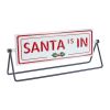 Reversable Santa Sign (Set of 2) 12.75"L x 4.75"H Iron