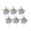 Snowy Pine Pick (Set of 6) 18.5"H Plastic