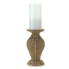 Candle Holder (Set of 2) 4"D x 8.25"H, 4.25"D x 10"H Resin