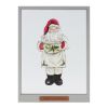 Santa and Snowman Frame (Set of 2) 10.5"L x 14"H MDF