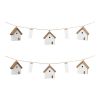 House and Vase Garland (Set of 2) 27"L Wood