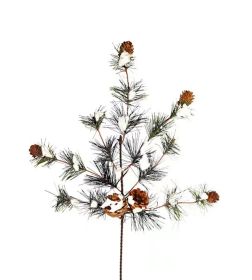 Snowy Pine Spray (Set of 6) 20"H PVC