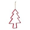 Tree Cookie Cutter Ornament (Set of 4) 12"H Metal