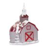 Barn Ornament (Set of 6) 4.75"H Glass