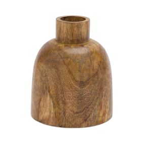 Vase (Set of 2) 6.25"H Wood