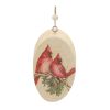 Cardinal Disc Ornament (Set of 24) 5.75"H Wood