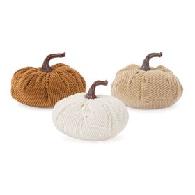 Pumpkin (Set of 3) 3.5"H Fabric