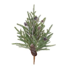 Pine and Cone Stem (Set of 6) 18.75"H Plastic