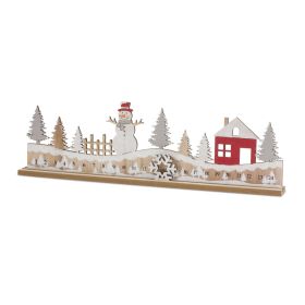 Christmas Countdown 17.75"L x 5.25"H Wood