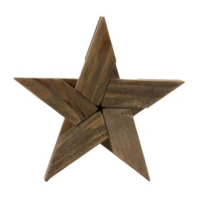 Star (Set of 2) 15"H Wood