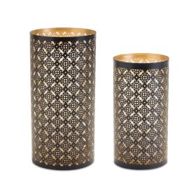 Candle Holder (Set of 2) 7.75"H, 10"H Iron