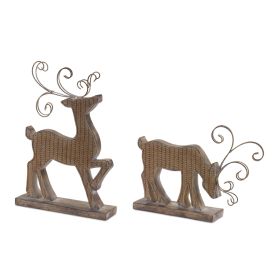 Deer (Set of 2) 7.5"H, 11.75"H Resin