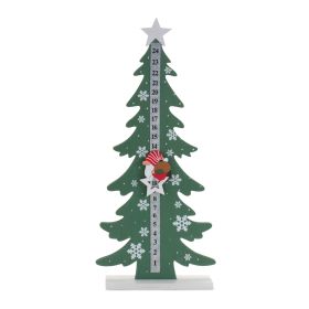 Gnome and Tree Countdown 16"H Wood/Metal