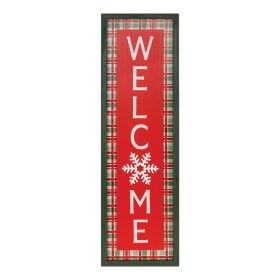 Welcome Sign 9.5"L x 31.5"H MDF