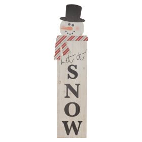 Let It Snow Sign 10"L x 41"H MDF/Wood