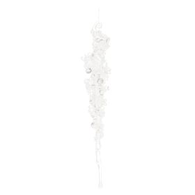 Icicle Ornament (Set of 24) 10"H Plastic