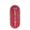 Merry Christmas Sign 21"H MDF/Iron