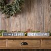 Joy To The World and Tis The Season Sign (Set of 2) 12"L x 2"H MDF/Iron