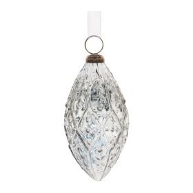 Drop Ornament (Set of 4) 5"H Glass