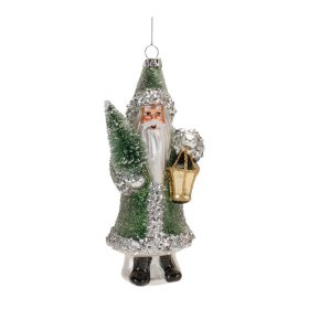 Santa Ornament (Set of 6) 6.5"H Glass