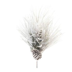 Flocked Mixed Pine Spray (Set of 2) 29"H PVC