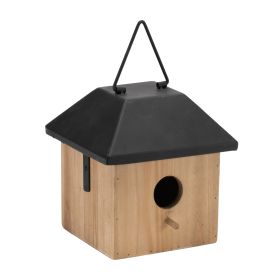 Birdhouse 7.75"H Wood/Metal