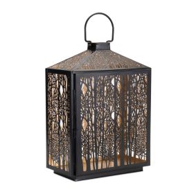 Lantern 11.5"L x 16"H Iron