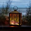 Lantern 11.5"L x 16"H Iron