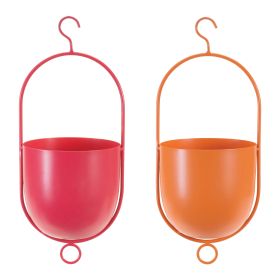 Hanging Pot (Set of 2) 5.5"D x 14.5"H Iron