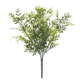 Mini Leaf Bush (Set of 6) 12"H Plastic