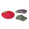 Vegetable Plate (Set of 3) 7"L Ceramic