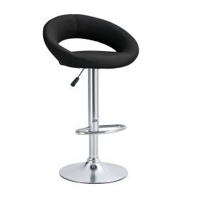 Opulent Orbit Chrome Swivel Set of Two Set of Two Stools