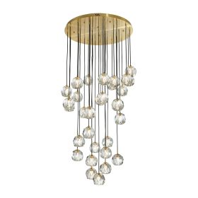 Strayhorn 30 Light, 30"D Chandelier, Gold