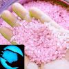 2000pcs/bag Glow In Dark Artificial Stone Gardening Aquarium Landscape Fluorescent Small Stone Vase Hourglass Luminous Sand Fluorescent Particles 50g