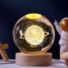 1pc Creative Crystal Ball Decoration; Desktop Night Light; Bedroom Night Light Valentine's Day Gifts Birthday Gifts - 8cm Starry Sky Walk