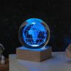 Cosmos Series Crystal Ball Night Lights; Milky Way; Moon; Desktop Bedroom Small Ornaments; Creative Valentine's Day Gifts Birthday Gifts - Earth