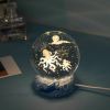 Stars And Seas; Ocean Series Crystal Ball Ornaments; Night Lights; Bedroom Desktop Decorations; Creative Birthday Gifts - Naughty Octopus