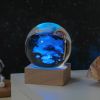 Cosmos Series Crystal Ball Night Lights; Milky Way; Moon; Desktop Bedroom Small Ornaments; Creative Valentine's Day Gifts Birthday Gifts - Cloud Cover