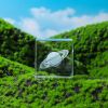 Moon; Cloud; 3D Cube Engraved Crystal Craft Ornaments; Desktop Bedroom Decorations; Creative Birthday Gifts - Saturn