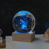 Cosmos Series Crystal Ball Night Lights; Milky Way; Moon; Desktop Bedroom Small Ornaments; Creative Valentine's Day Gifts Birthday Gifts - Little Prin