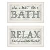 Trendy Decor 4U "Bath Relax" Framed Wall Art, Modern Home Decor Framed Print for Living Room, Bedroom & Farmhouse Wall Decoration by Susie Boyer - as