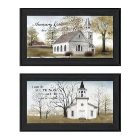 Trendy Decor 4U "Amazing Grace" Framed Wall Art, Modern Home Decor Framed Print for Living Room, Bedroom & Farmhouse Wall Decoration by Billy Jacobs -