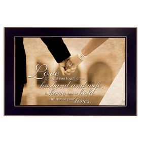 "To Have and To Hold" By Justin Spivey, Printed Wall Art, Ready To Hang Framed Poster, Black Frame - as Pic