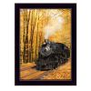 "Fall Locomotive" By Lori Deiter, Printed Wall Art, Ready To Hang Framed Poster, Black Frame - as Pic