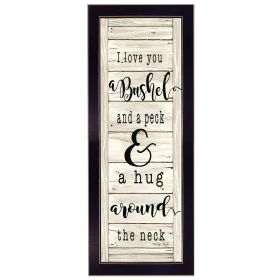 "Hug Around the Neck" By Cindy Jacobs, Printed Wall Art, Ready To Hang Framed Poster, Black Frame - as Pic